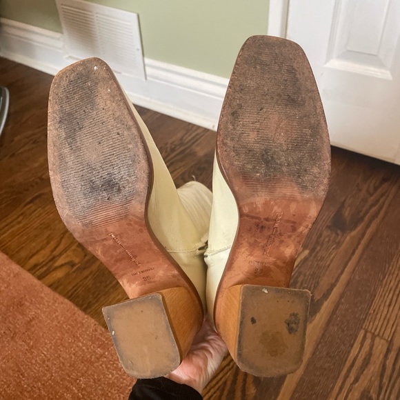 Paloma Wool Cream Heeled Boots - Picture 4 of 4